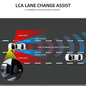 Universal 24Ghz BSD <strong>Mirror</strong> Microwave Sensor Waterproof Lane Change <strong>Assist</strong> for <strong>Car</strong> 8M Blind Spot Detection Monitoring System - Product Image 4