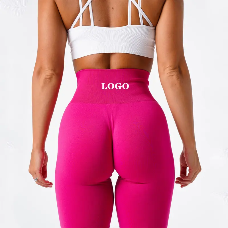 Estate 2023 abbigliamento donna abbigliamento Fitness NVGTN cobalto Magenta Solid Seamless Leggings