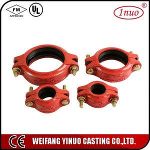 Pipe and Pipe Fittings Grooved <strong>Coupling</strong> 4&quot; DN114 Rigid Flexible <strong>Coupling</strong> with Victau Lic Fitting