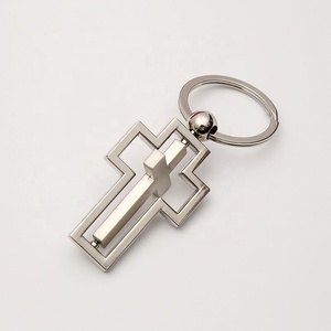 定制金属宗教符号钥匙扣工厂制作耶稣人物钥匙扣装饰钥匙扣 - Product Image 1