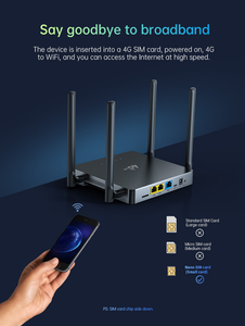 Plery R624 4G LTE CPE Router <strong>Modem</strong> with WPS Encryption 300 Mbps Data Network Switches 5G &amp; 2.4G Wi-Fi Frequencies for Home Use - Product Image 6