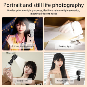 CYKE Selfie <strong>Light</strong> LED <strong>High</strong> Power Clip-on Phone <strong>Light</strong> With Adjustable Stand for Computer Laptop Webcam iPad Mini Fill <strong>Light</strong> D1 - Product Image 4