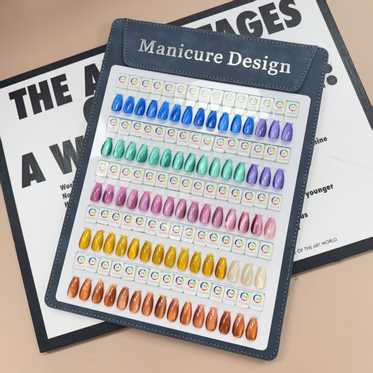 สีดำ 75 สี รวมสติ๊กเกอร์ติดเล็บและตัวเลข
