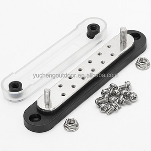12V Insulated <strong>Busbar</strong> Is Rated for 150A Continuous Current in 12-48V DC Terminal Studs - Product Image 1