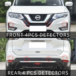 Nissan X-Trail 12V <strong>4</strong> Channel Output Front Parking <strong>Sensor</strong> Car <strong>Reverse</strong> and Park Assist Monitor with Front and Rear <strong>Sensors</strong>