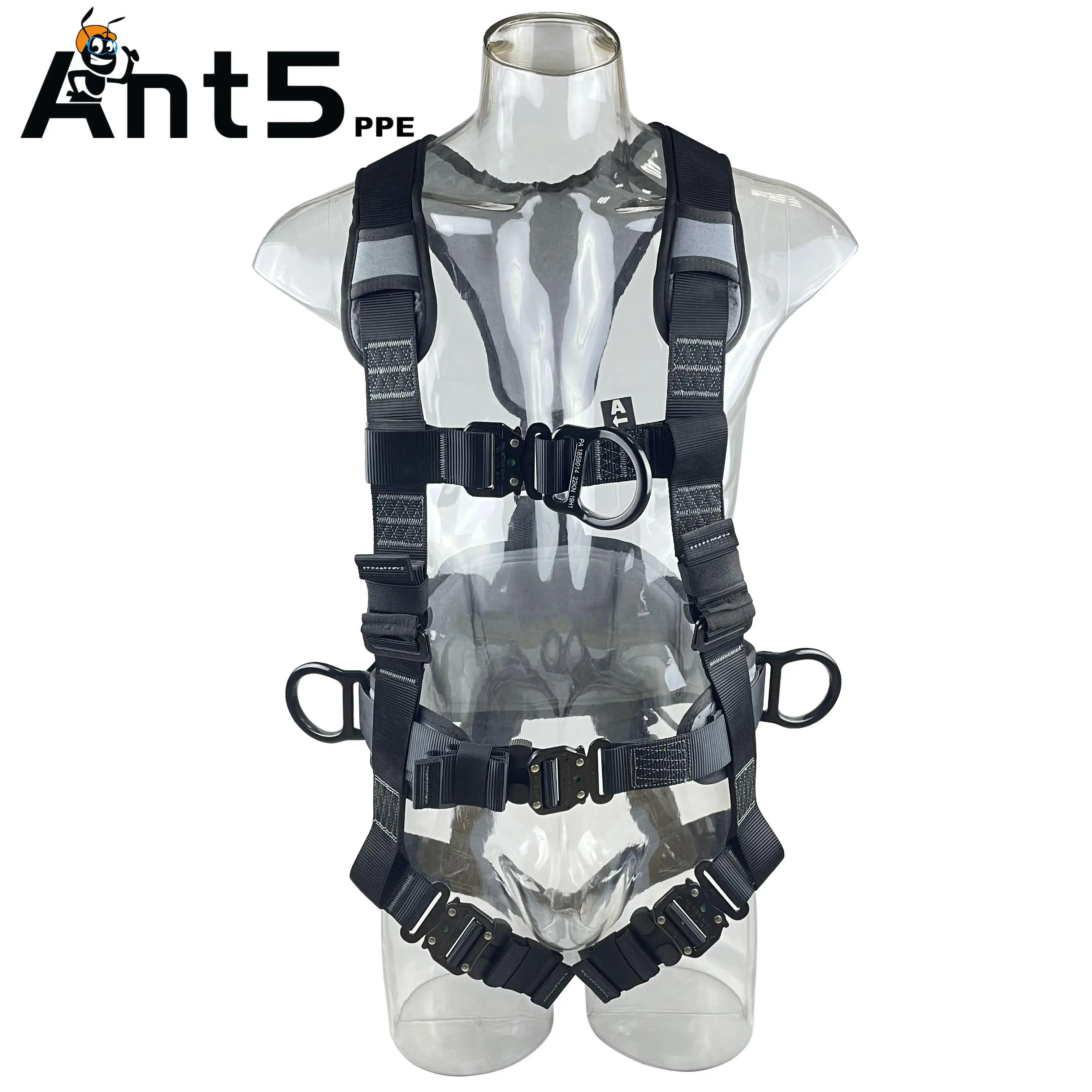 ANT5PPE สายรัดนิรภัยเต็มตัวปรับได้อุปกรณ์ป้องกันการตกหล่นสำหรับการทำงานที่สูง