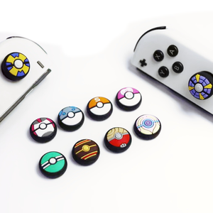 <strong>Game</strong> Console Left and Right Controller Button Joystick Thumb Cap for Nintendo Switch/Oled Silicone Gamepad Joystick Grips - Product Image 1