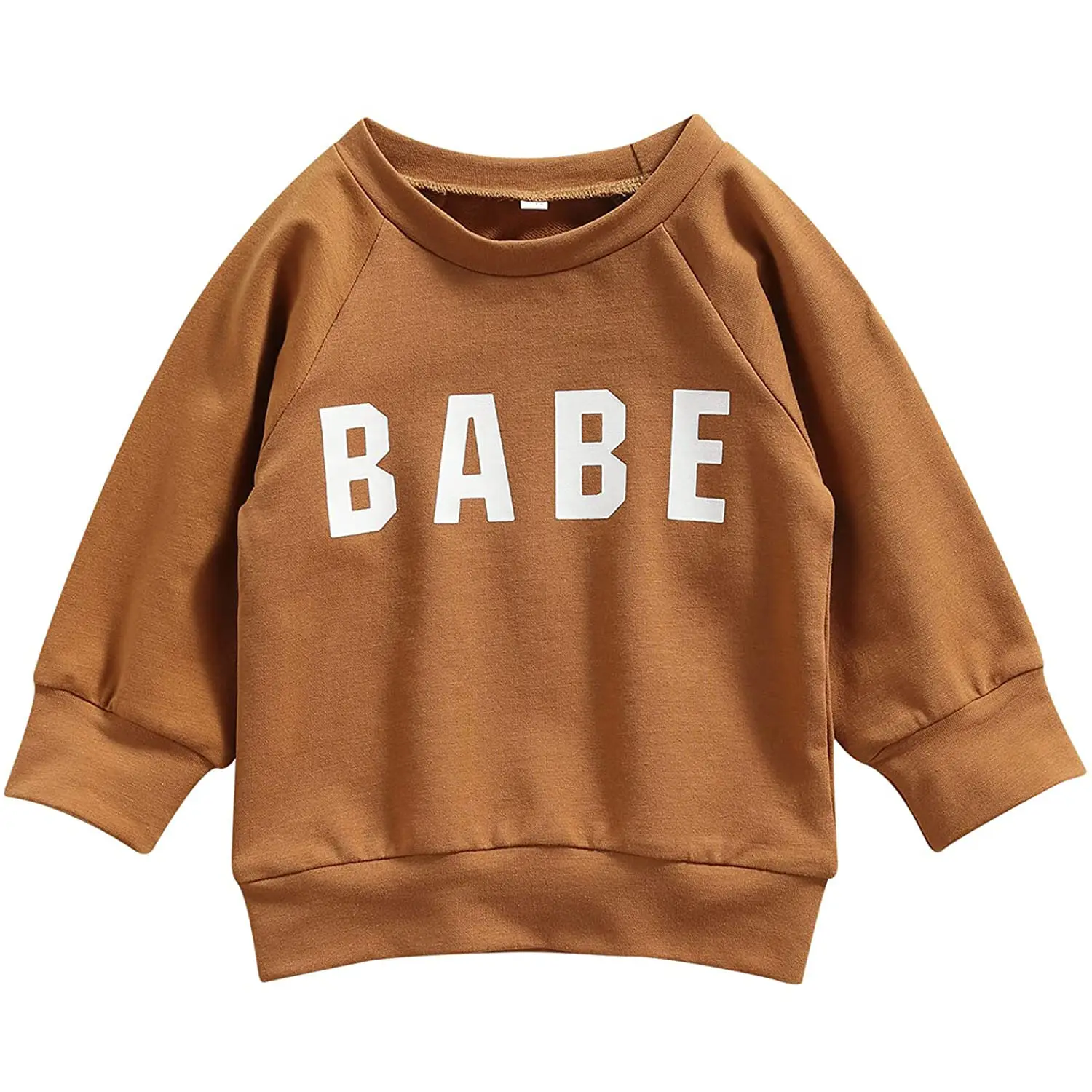 Kids Baby Baby Jongen Meisjes Kleding Babe Brief Gedrukt Lange Mouw Sweatshirt Shirt Trui Tops