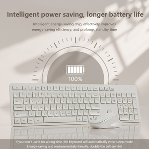 Wireless <strong>Keyboard</strong> and Mouse Set Office Silent Desktop <strong>Computer</strong> Notebook Office Wireless <strong>Keyboard</strong> and Mouse Set - Product Image 5