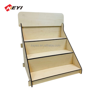 Soporte de exhibición portátil de madera para mesa de venta al por menor, soporte de exhibición para mostrador artesanal, muestra jabón, tazas de especias, estante de exhibición de café esencial - Product Image 1