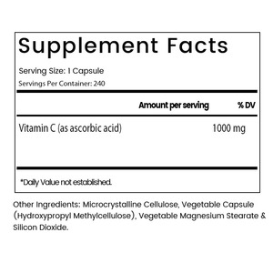 ओम विटामिन सी 1000 मिलीग्राम-गैर-गमो परियोजना ने प्रतिरक्षा समर्थन और एंटीऑक्सीडेंट सुरक्षा के लिए एस्कॉर्बिक एसिड विटामिन सी पूरक - Product Image 2