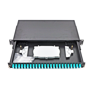 1u 19'' Sliding type Rackmount Fiber optic 24 port <strong>patch</strong> <strong>panel</strong> Optical Cable drawer type Terminal Box - Product Image 3