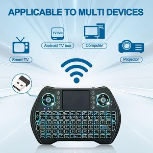 EASYTONE Rechargeable Li-ion Battery 87 <strong>Keys</strong> Backlit Mini Wireless <strong>Keyboard</strong> Touchpad Mouse Combo Multi-Media Handheld for Gaming - Product Image 6