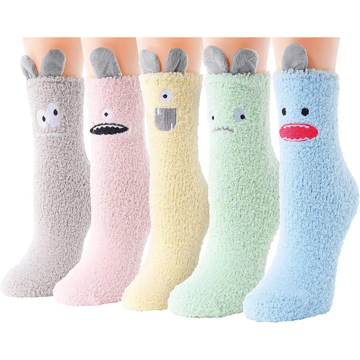 Chaussettes de couchage de Noël confortables et chaudes à motif d'animal mignon