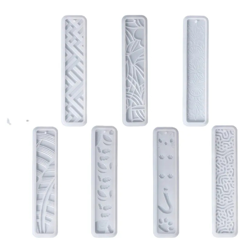 8 formas marcador silicone moldes para resina epóxi diy handmade