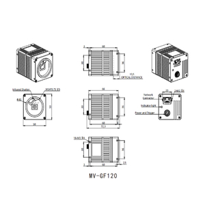 Mindvision-MV-GF120-Box-Kamera Wärme bild kamera in Industrie qualität mit H.265-Videokompressions-CMOS-Sensor-SD-Karten-Daten speicher - Product Image 6