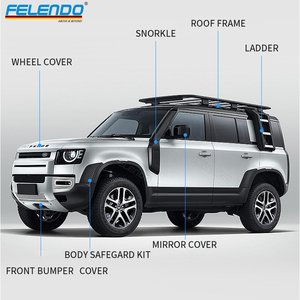 FELENDO DEFENDER araba aksesuarları yükseltme vücut parçaları aralığı Land rover defender 2020 yeni Defender L663 modifiye gövde kiti - Product Image 4