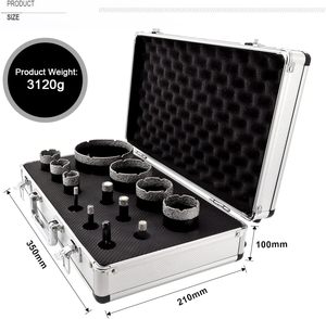 Diamond Drill <strong>Core</strong> Bits Set for Porcelain Hole Saw <strong>Cutter</strong> for Tile Marble Ceramic Granite Bricks <strong>Used</strong>