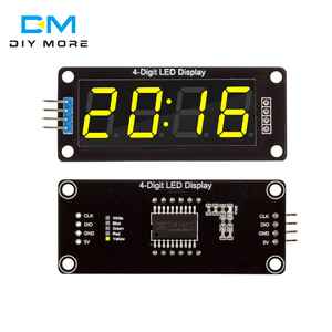 4 cifre LED 0.56 "tubo di visualizzazione decimale 7 segmenti TM1637 orologio a tempo doppio punti modulo 0.56 pollici Display bianco - Product Image 2