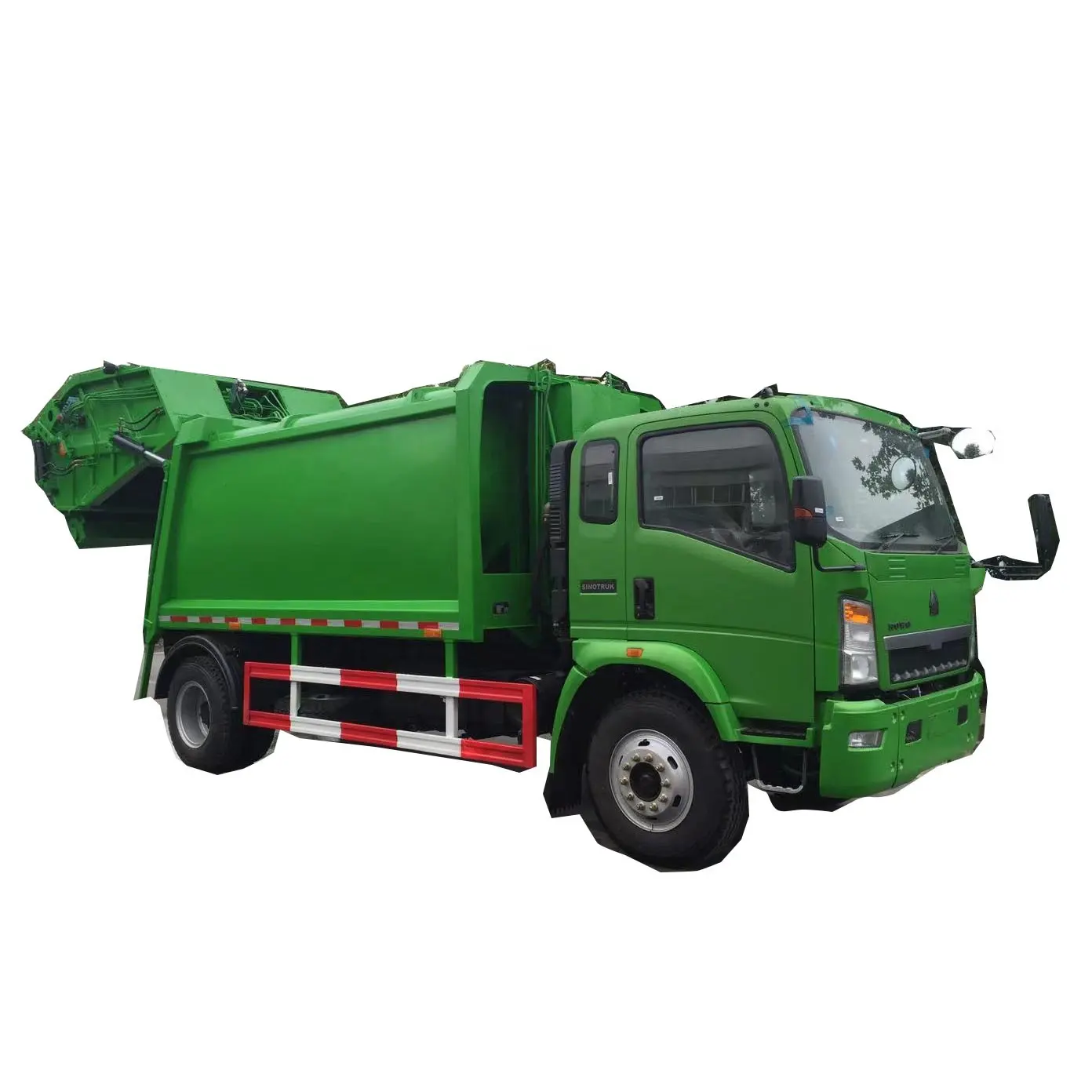 Çin ucuz HOWO küçük boyutu ışık arka yükleyici çöp kamyonu çöp kamyon atık toplamak belediye sanitasyon kamyon için satış
