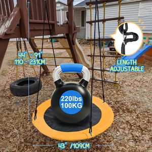Great Capacity Round Saucer Rope Garden Playground Outdoor Web Nest Swing <strong>Net</strong> Hanging <strong>Spider</strong> Web Outdoor Tree Swing