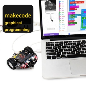 Tiny:bit Smart Robot Car BBC Micro:bit Graphical Programming STEAM Robotics Car KitはMicro:bit V2/V1.5ボードと互換性があります - Product Image 4