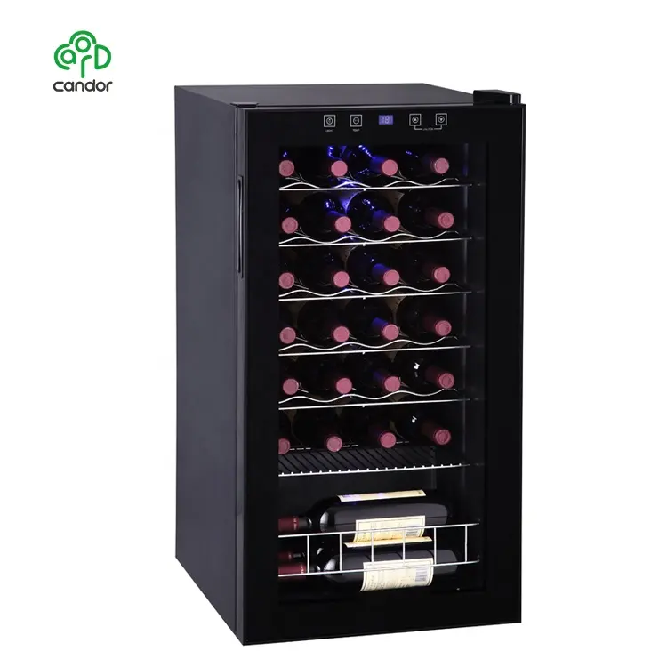 Candor売れ筋28ボトルコンプレッサー縦型ワインチラーセラーテーブルワイン