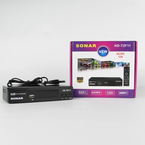 Junuo <span class=keywords><strong>2025</strong></span> <span class=keywords><strong>Kenya</strong></span> bán Hot Sonar HD-T2F11 Bộ giải mã kỹ thuật số TV Box Full HD 1080P chuyển đổi hộp Set Top Box <span class=keywords><strong>DVB</strong></span>-<span class=keywords><strong>T2</strong></span> Receiver - Product Image 1