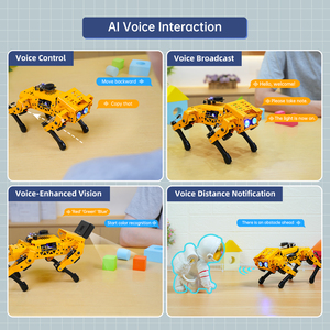 Hiwonder MechDog AI visione e interazione vocale quadrupede Robot cane graffiare Python Arduino programmazione kit robotici Open-Source - Product Image 4