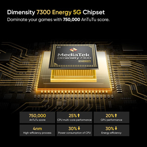 גרסה גלובלית reme 13 + 5000mah סוללה נטיה 7300 6.67 "120hz תצוגת 50mp מצלמת אינטרנט ip65 5g טלפון חכם