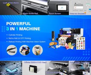 Sinocolor ที่ดีที่สุดที่จะเริ่มต้นธุรกิจใหม่ที่มีประสิทธิภาพระบบการวางตำแหน่ง Ai UV การรวมกันของเครื่องพิมพ์แบบแบนและแบบม้วนเพื่อม้วน CCD ราคาถูก - Product Image 3