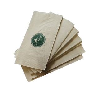 High Quality 2ply Kraft Dinner <strong>Napkin</strong> <strong>1</strong>/<strong>8</strong> Fold Virgin Pulp Nature Color Paper Serviettes <strong>Napkins</strong> - Product Image 3
