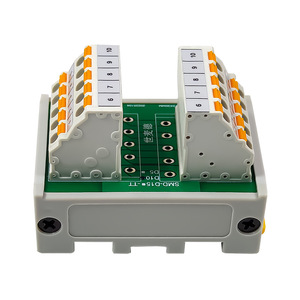 Shimede 10-Channel 24VDC morsettiera a doppio strato 10 terminali a molla tipo di distribuzione potenza in ottone materiale PC - Product Image 4