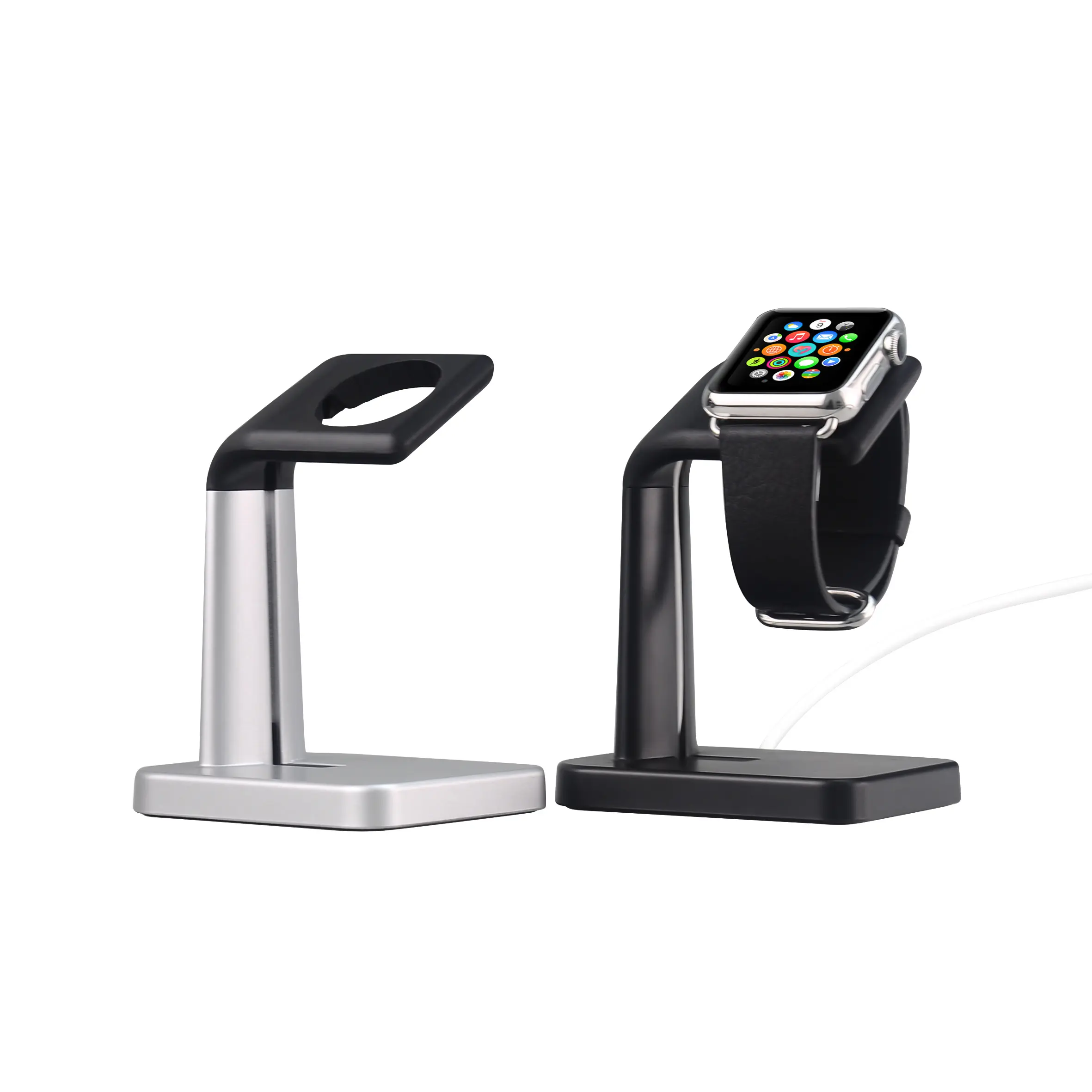 Portatile mini desktop smart display watch stand watch charger station per Apple watch