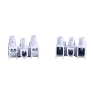 Bloque de terminales pasante de 3 pines con carcasa de polipropileno, pie fijo "J" de acero para cableado seguro - Product Image 2