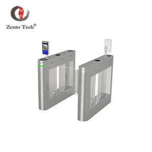 Zento High Quality 304 Stainless Steel Fully Automatic RFID Card QR Code <strong>Access</strong> <strong>Control</strong> System Swing Turnstile for Airport&amp;Park - Product Image 4