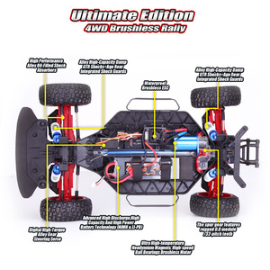 Rc araba fırçasız Remo hobi Rh 8085 için yeni 2.4G fırçasız 1/8 4X4 ralli Rc araba Vs 8081 8066 8025 - Product Image 3
