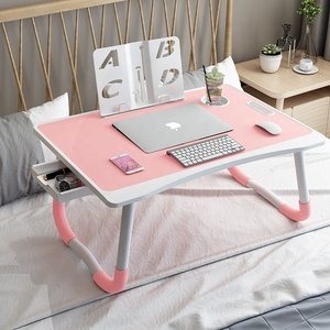 Mesa de estudio plegable para ordenador portátil, cajón de almacenamiento pequeño - Product Image 4