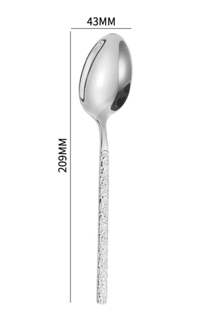 Silver- stone pattern dinner spoon