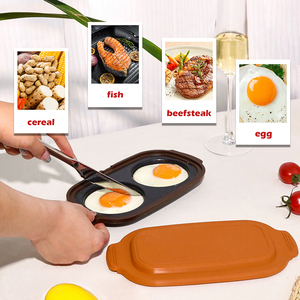 Đa Chức Năng Nấu Ăn 2-Trong-1 Lò Vi Sóng Trứng Nồi Chiên Set Với Pan Nồi Kẻ Trộm Cho Bữa Ăn Sáng Bánh Sandwich Pan Nhà Sản Xuất Và Trứng - Product Image 1