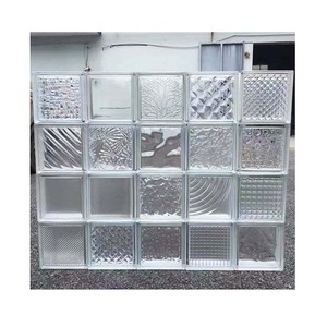 Hollow Glass <strong>Block</strong> Brick Multi <strong>Patterns</strong> Decorative Glass <strong>Blocks</strong> 190*190*80mm Fire Rated <strong>Building</strong> Glass <strong>Block</strong> Partition Wall