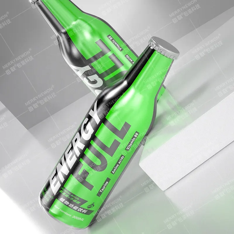 Özelleştirilmiş 100ml alüminyum içecek şişeleri alüminyum bira şişesi alüminyum su enerji şişesi