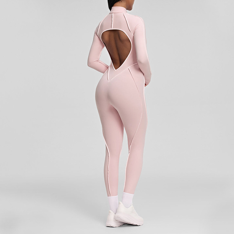 Long Sleeve Backless_Baby Pink