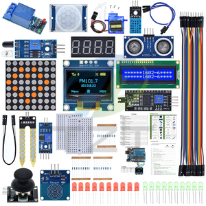 TZT UNO R3 Kit Modul Sensor mit 0,96" OLED 1602 LCD-Display, Relais, Servomotor, DHT11 für Arduino-Starterprojekte