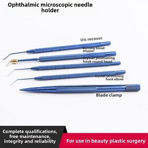 Kit d'instruments microscopiques ophtalmiques de 21 pièces pour la chirurgie de la cataracte blanche Outils essentiels de puissance manuelle comprenant des pinces en acier - Product Image 4