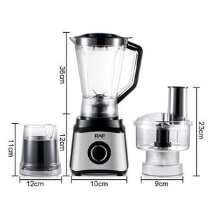 เครื่องปั่นแก้วความเร็วสูง500W เครื่องปั่นน้ำผลไม้เครื่องทำอาหารสแตนเลสคั้นน้ำผลไม้สองในหนึ่งเดียว - Product Image 2