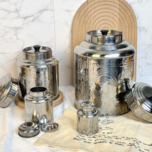 50 גרם נירוסטה תה caddy tins סיטונאי עגול לוגו מותאם אישית tinplate תה מתכת קפה מיכל עבור חבילה