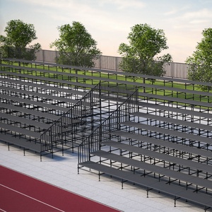Nhà máy thép sân vận động bleachers thiết lập và điện thoại di động cạnh tranh khán đài thể thao lĩnh vực ghế ngồi cho khán giả concet sự kiện. - Product Image 1