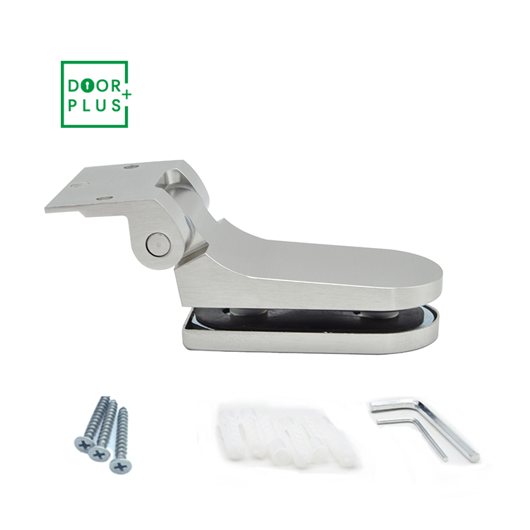 Doorplus Office Wall Mounted Glass Shower Door Pivot Frameless Swing Glass Door Pivot Hinge Aluminum Fillet Glass Door Hinges