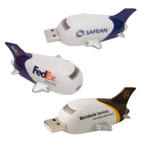 个性化定制标志飞机外形设计USB 2.0 3.0记忆棒USB闪存驱动器 - Product Image 1